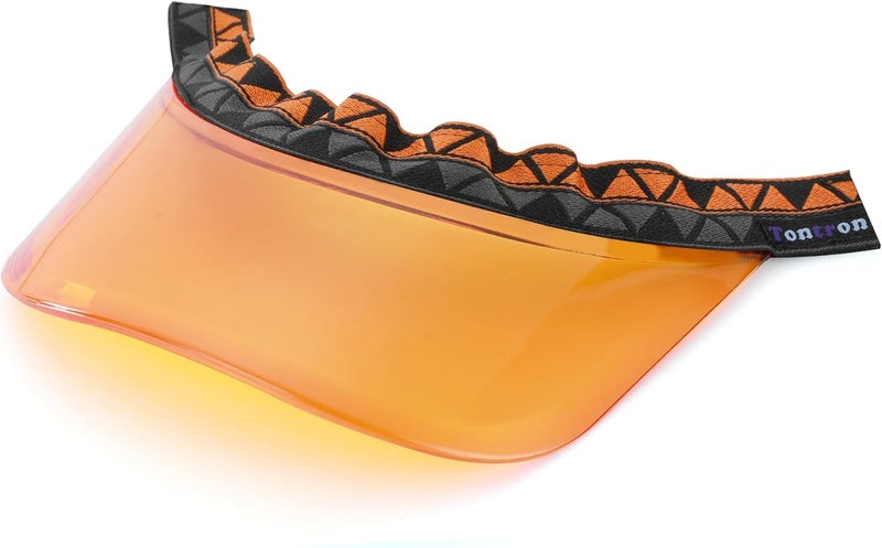 Tontron Colourvisor Removable Helmet Visor | Helmet Brim (Orange) - Image 1